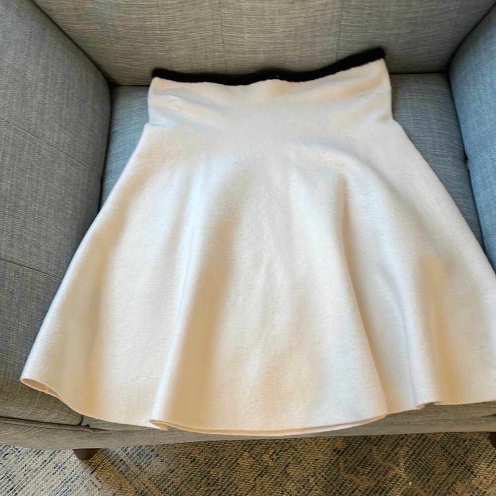 Zara Knit white skirt